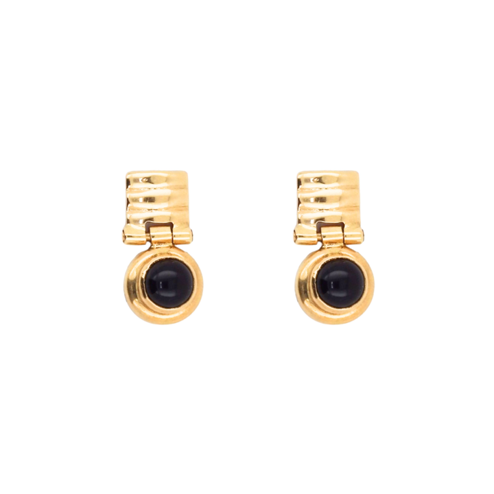 Aro Piedra Negra 18K-1