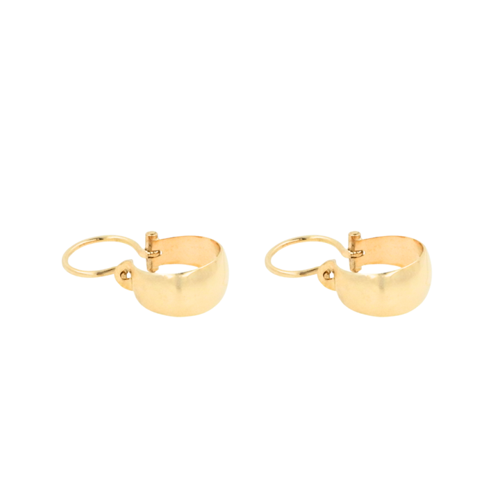 Argollas Bote Gruesa 10mm 18K-1