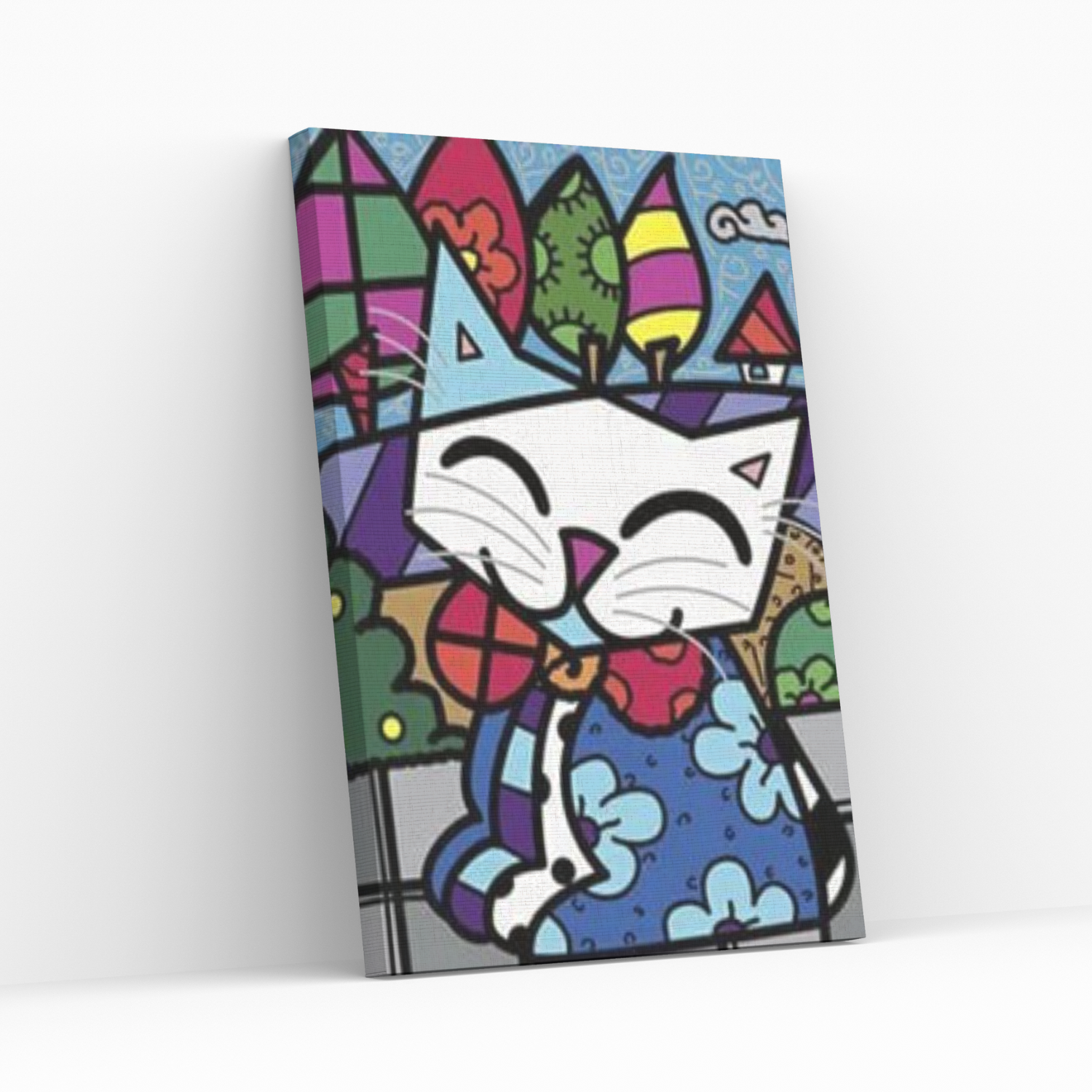 Pintura con Diamantes Gato - Diamond Painting 20x30 CM-0