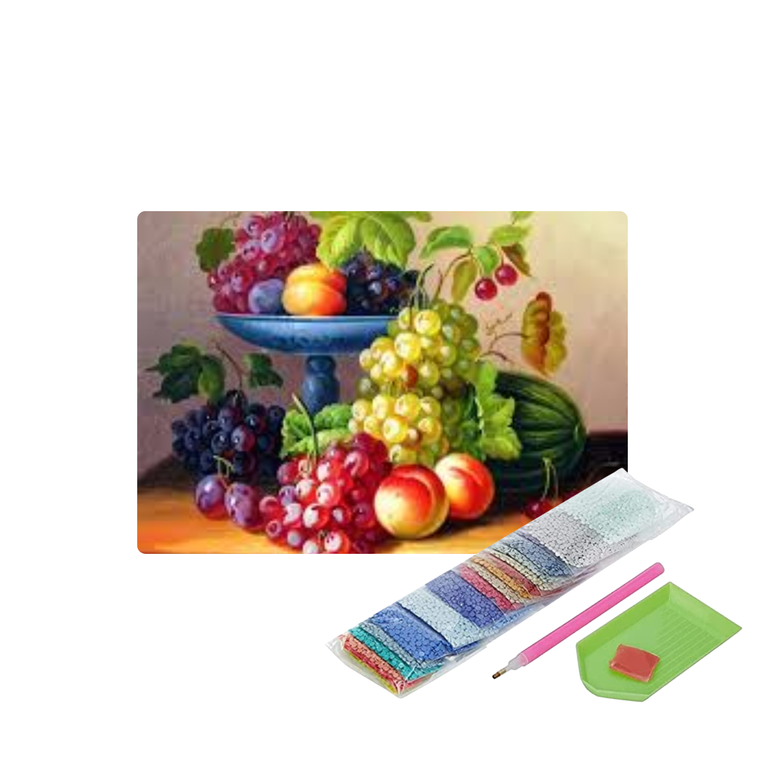 Pintura con diamantes bodegon - Diamond painting 40x50 Cm-1