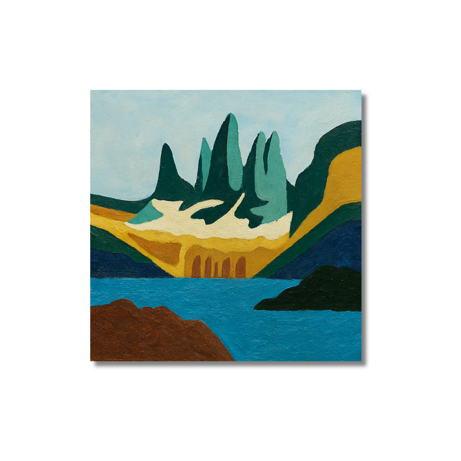 Set Pintura Por Números X3 - Parques Chile II 20x20-3