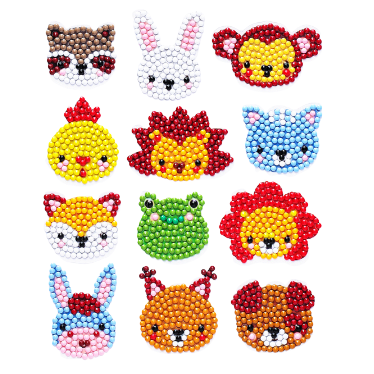Kit Stickers pintura con diamantes - Animales III-2