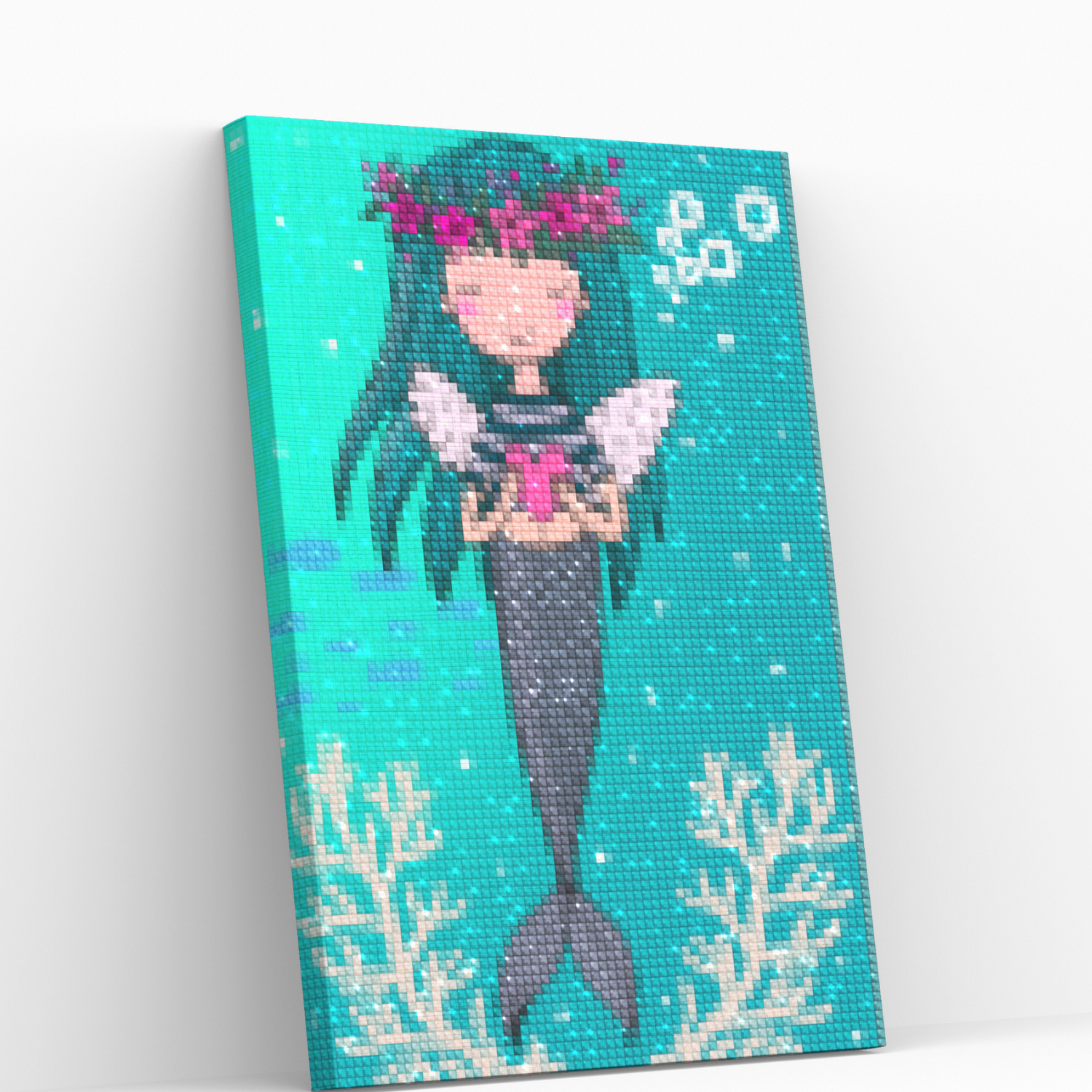 Pintura con diamantes 20x30cm en bastidor 27 Diamond panting-0