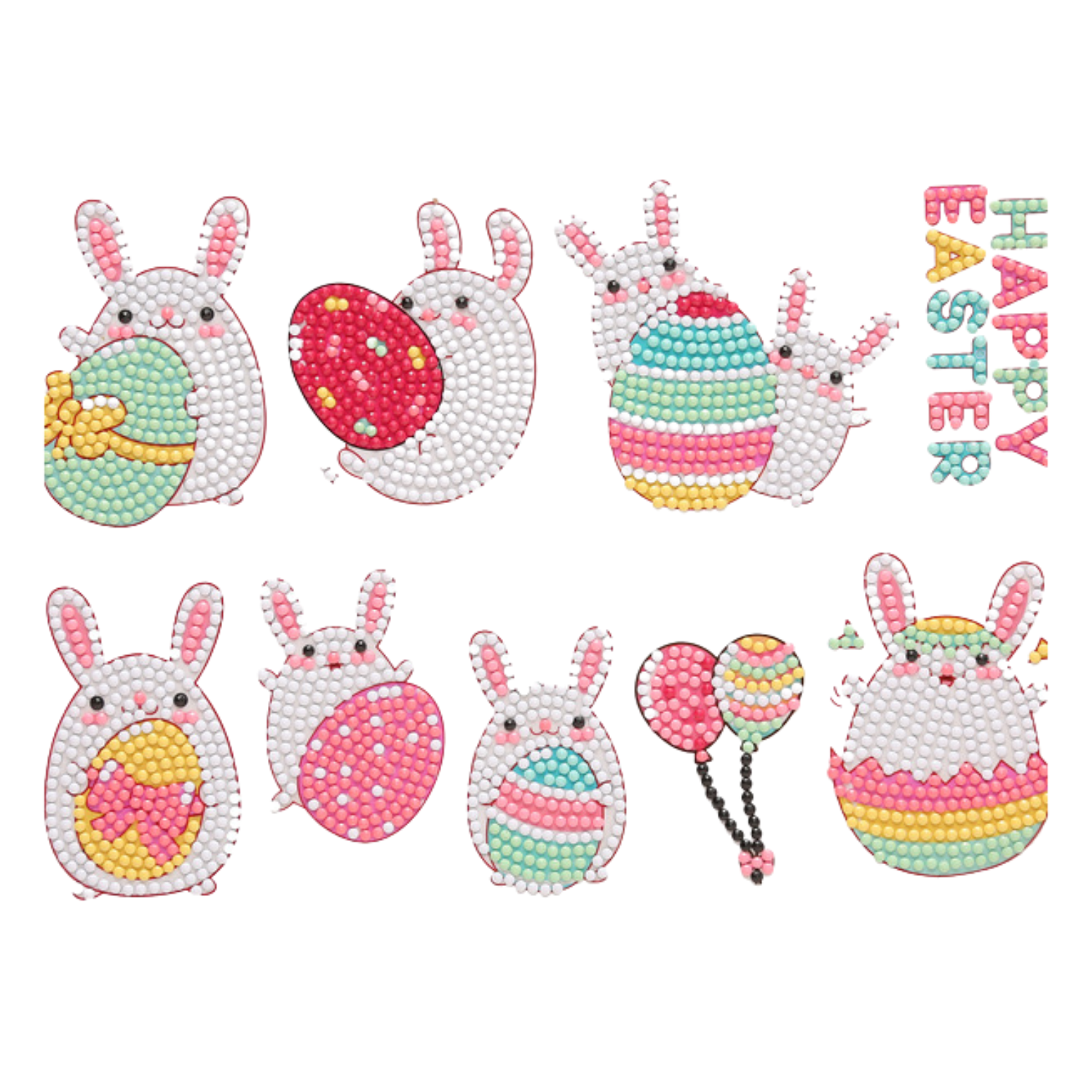 Kit Sticker pintura diamantes - Easter-0