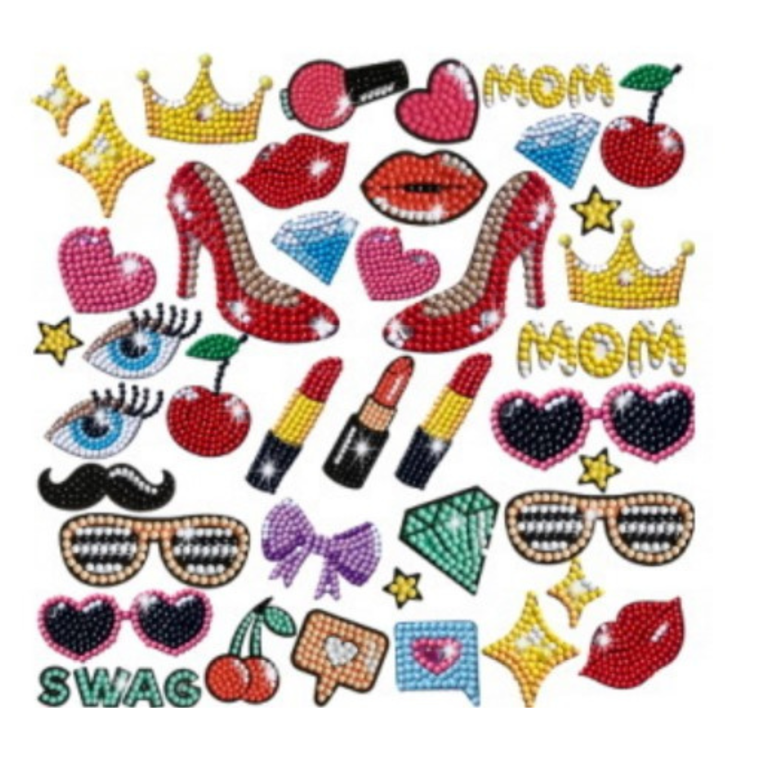 Kit Sticker pintura diamantes - Mundo Chicas-0
