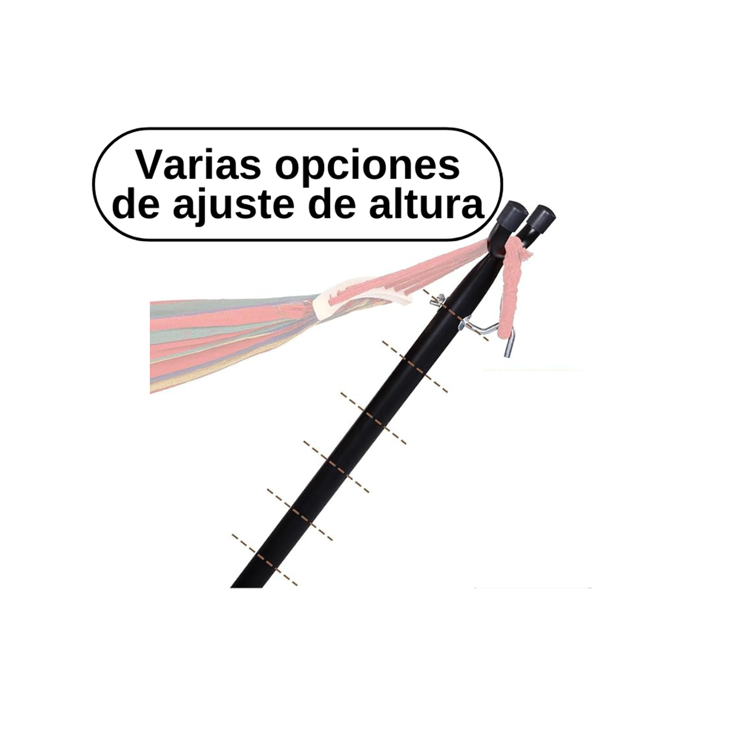 Hamaca con Soporte - Blanca-4