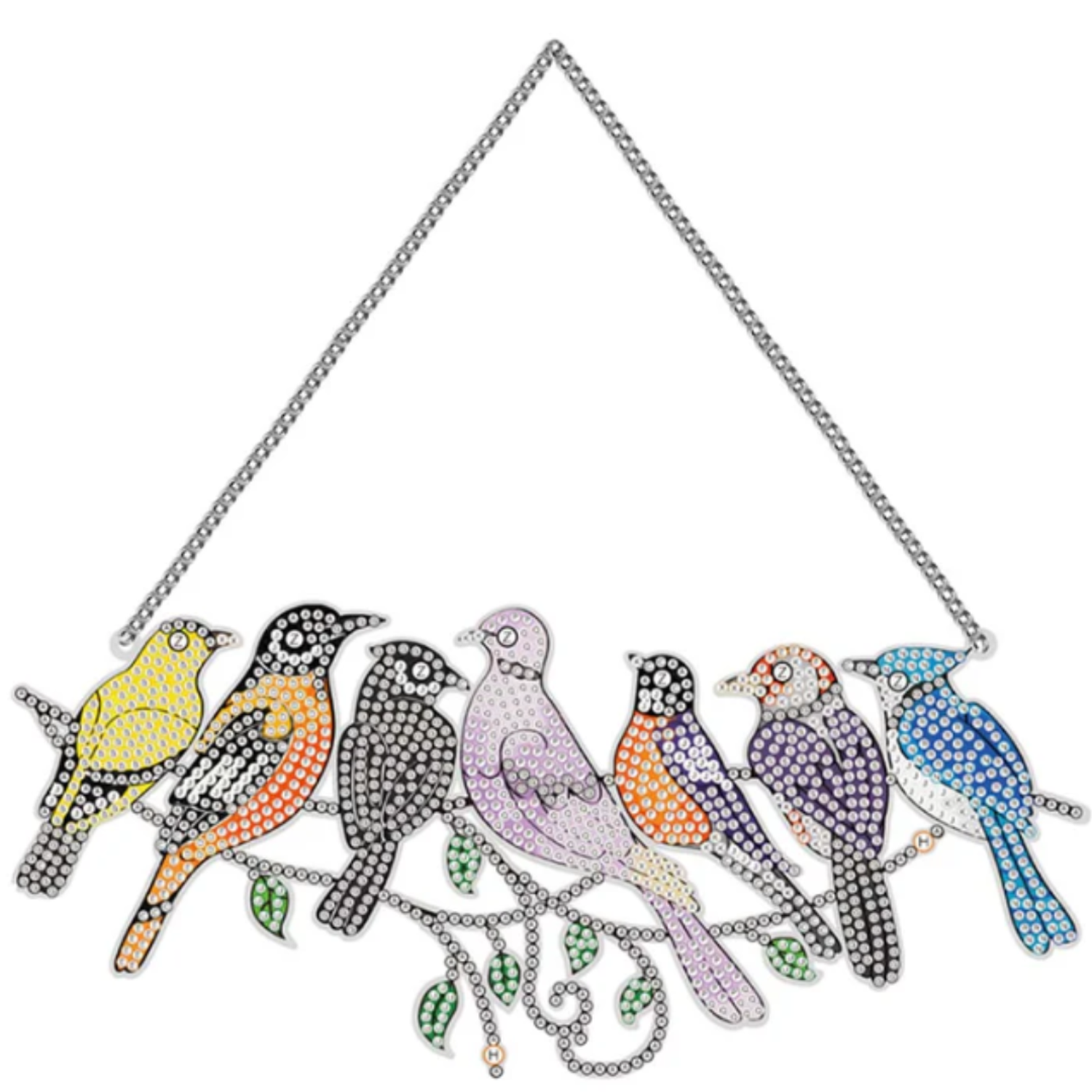 Pintura Diamantes para Colgar Pajaros-0