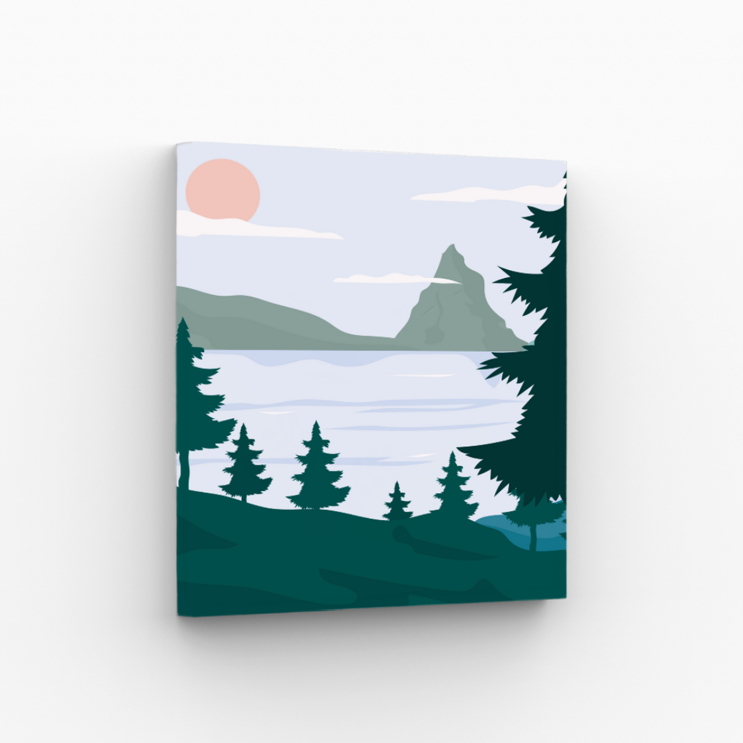 Set Pintura Por Números X3 - Mini Paisajes 20x20-2