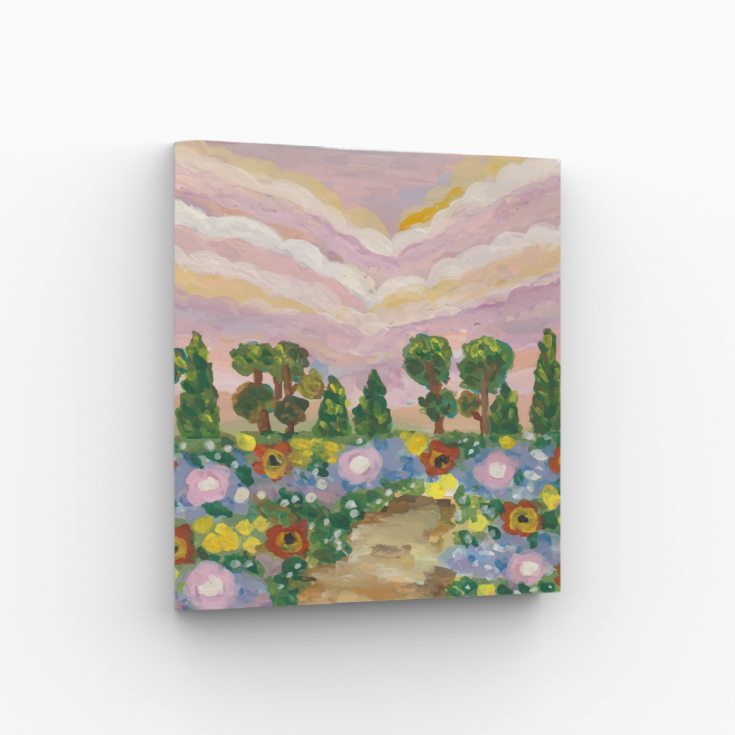 Set Pintura Por Números X3 - Mini Florecer 20x20-4