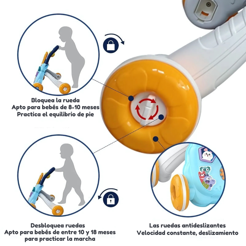 Caminador Centro De Actividad Para Bebé Sonidos Y Pizarra-7