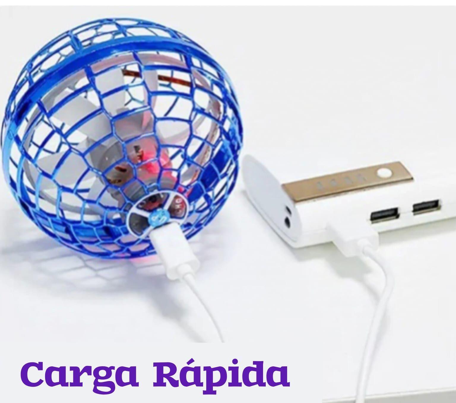 Bola Voladora Luminosa Con Control Remoto Y Luces Led Roja-5
