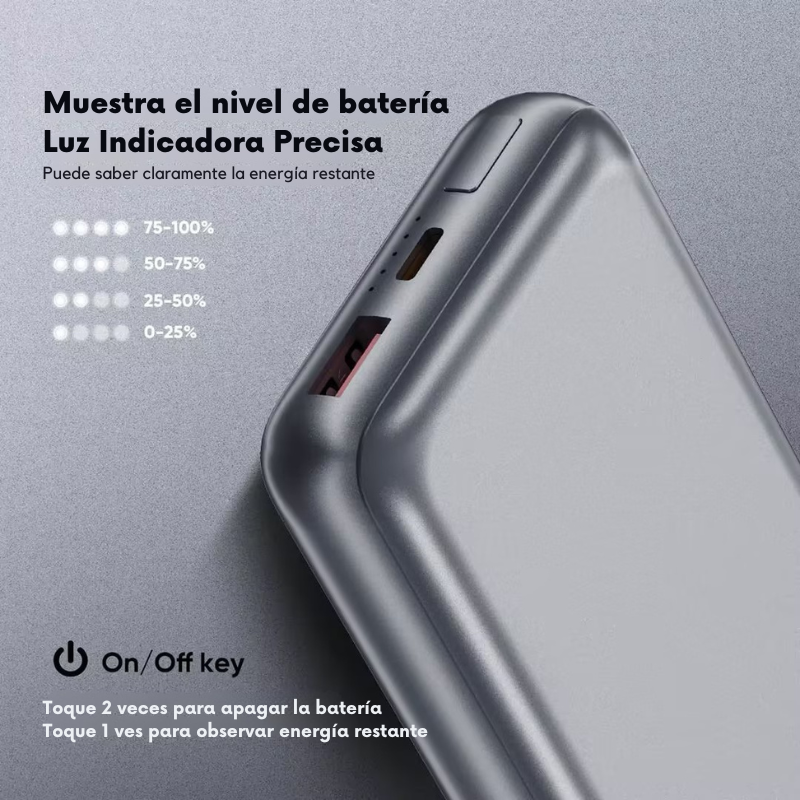 Power Bank Aluminio 20.000 mAh - Vidvie Original-2