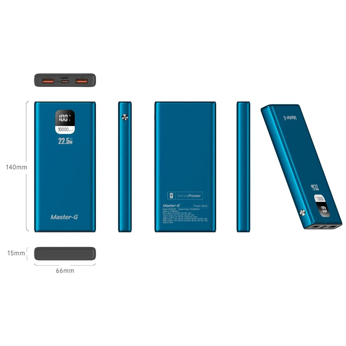 Batería Externa Power Bank 10000 Mah 22.5W-4