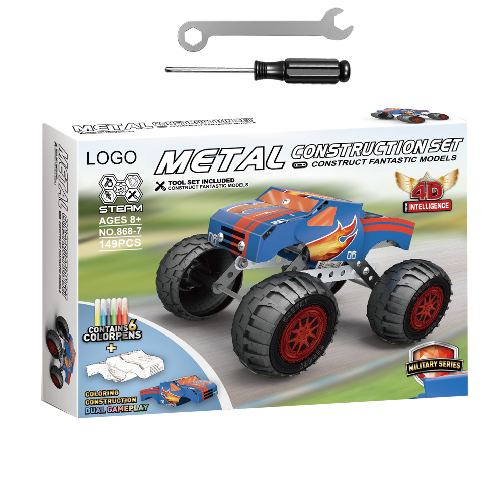 Camion Monster Truck Met lico Personalizable 149 Piezas-4