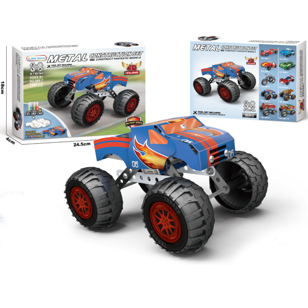 Camion Monster Truck Met lico Personalizable 149 Piezas-5