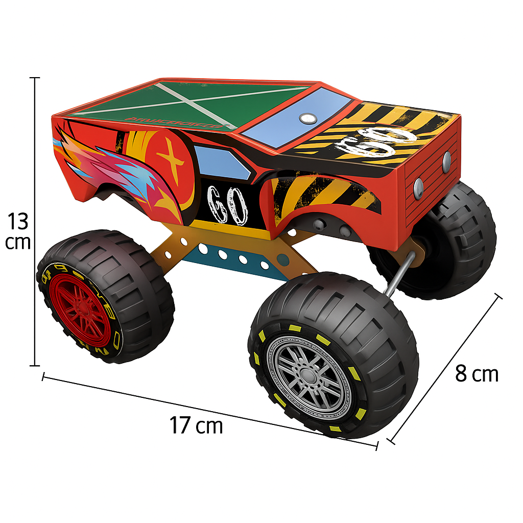 Monster Truck Met lico Personalizable 128 Piezas-5