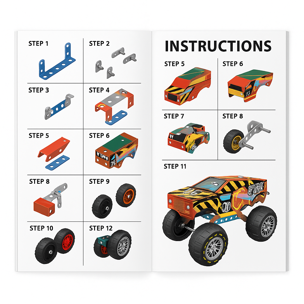 Monster Truck Met lico Personalizable 128 Piezas-6