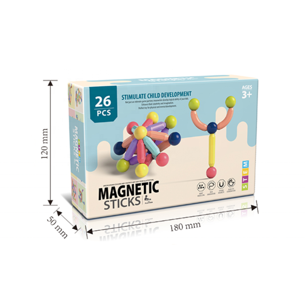 Set de Construcción Magnética con Barras y Esferas – 26 Pcs-6
