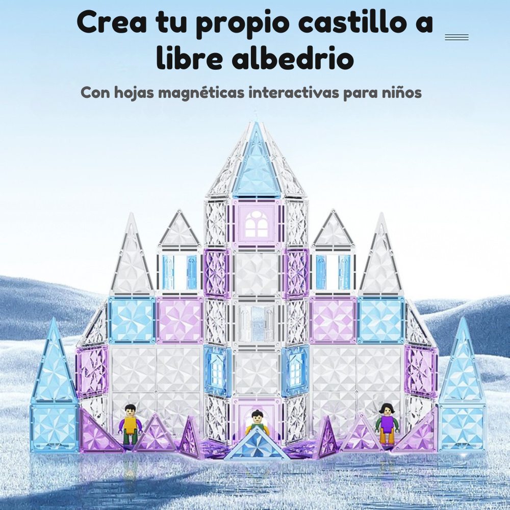 Set de Bloques Castillo Magn ticos STEM 75 Piezas-6