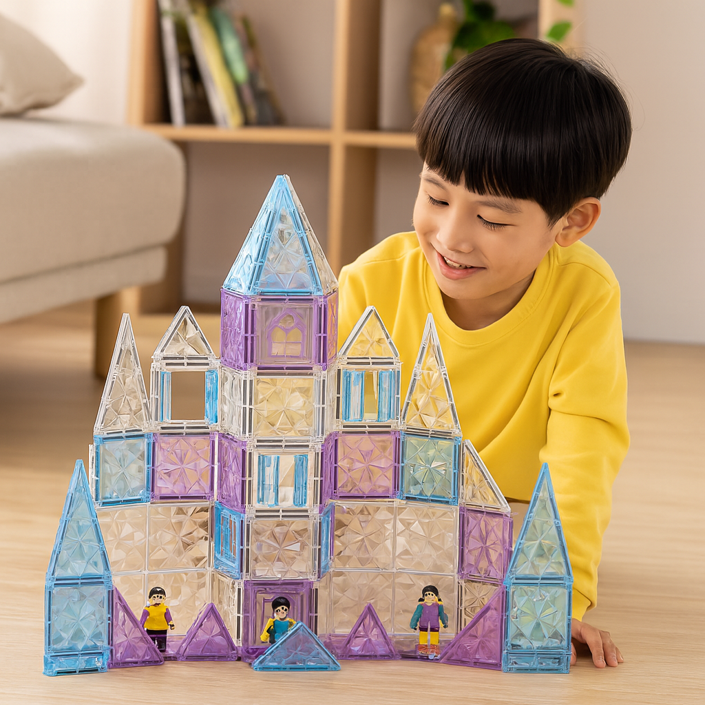 Set de Bloques Castillo Magn ticos STEM 75 Piezas-7