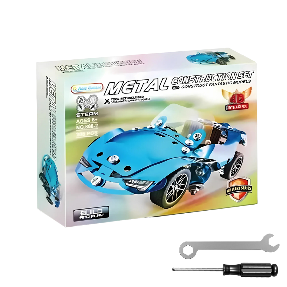 Auto Deportivo Metálico Armable 208 Piezas-6
