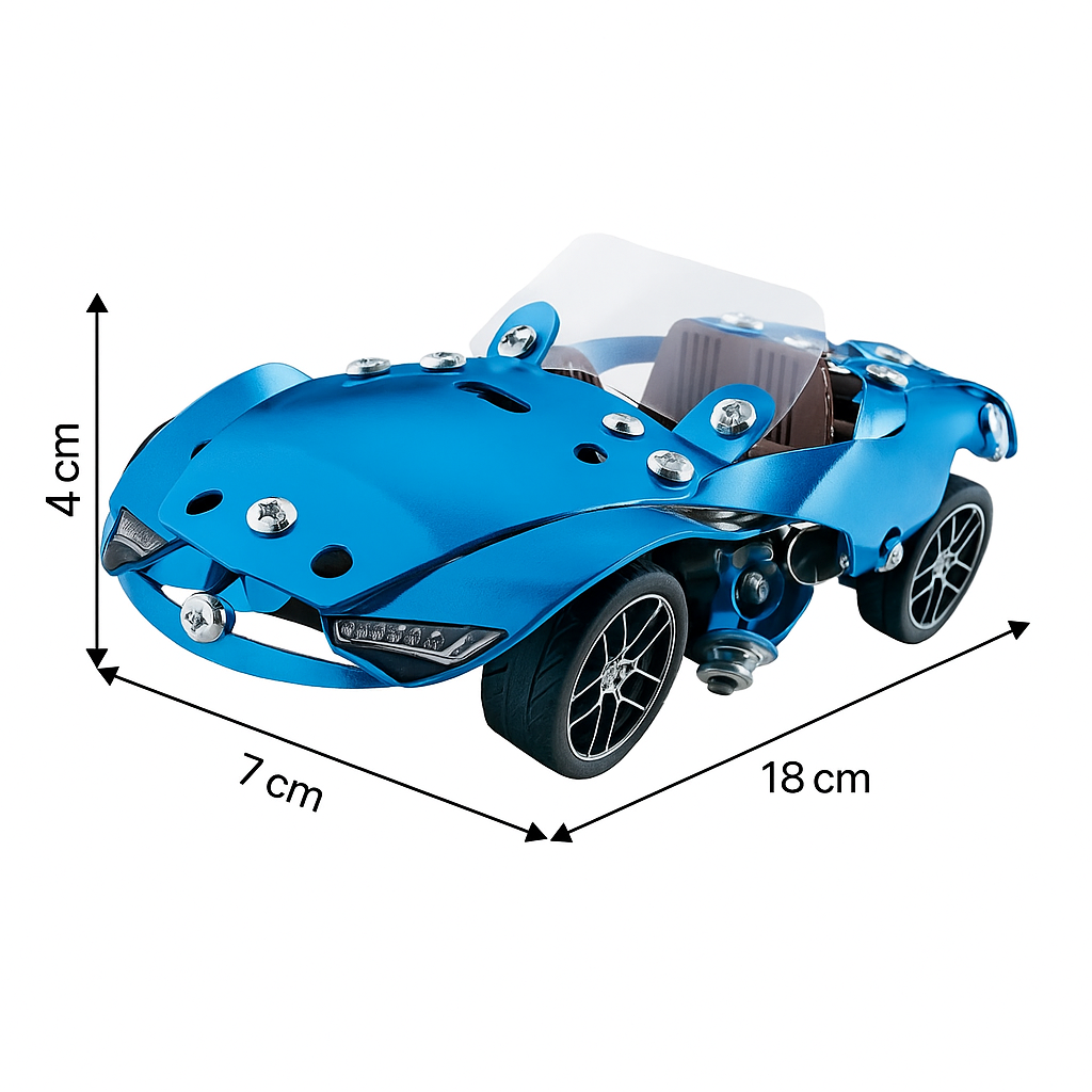 Auto Deportivo Metálico Armable 208 Piezas-2
