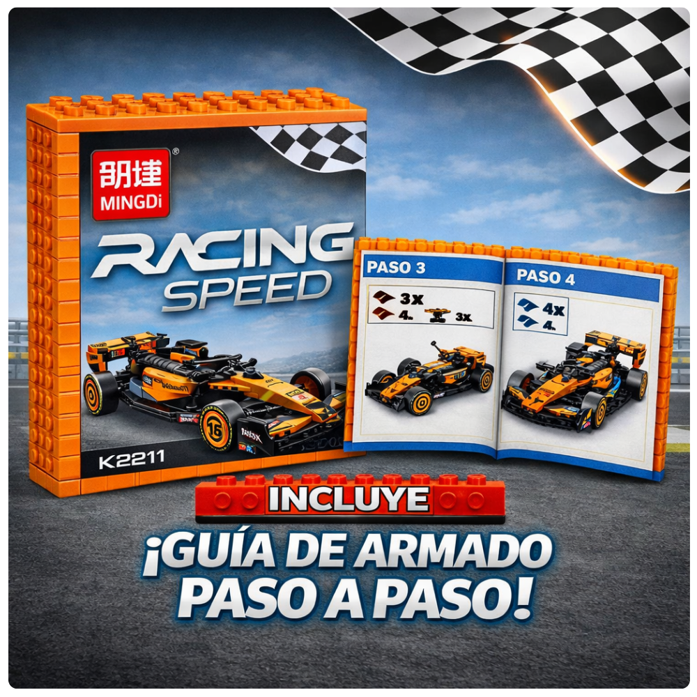 Auto de Carreras para Armar 330 Piezas Juguete STEM-3