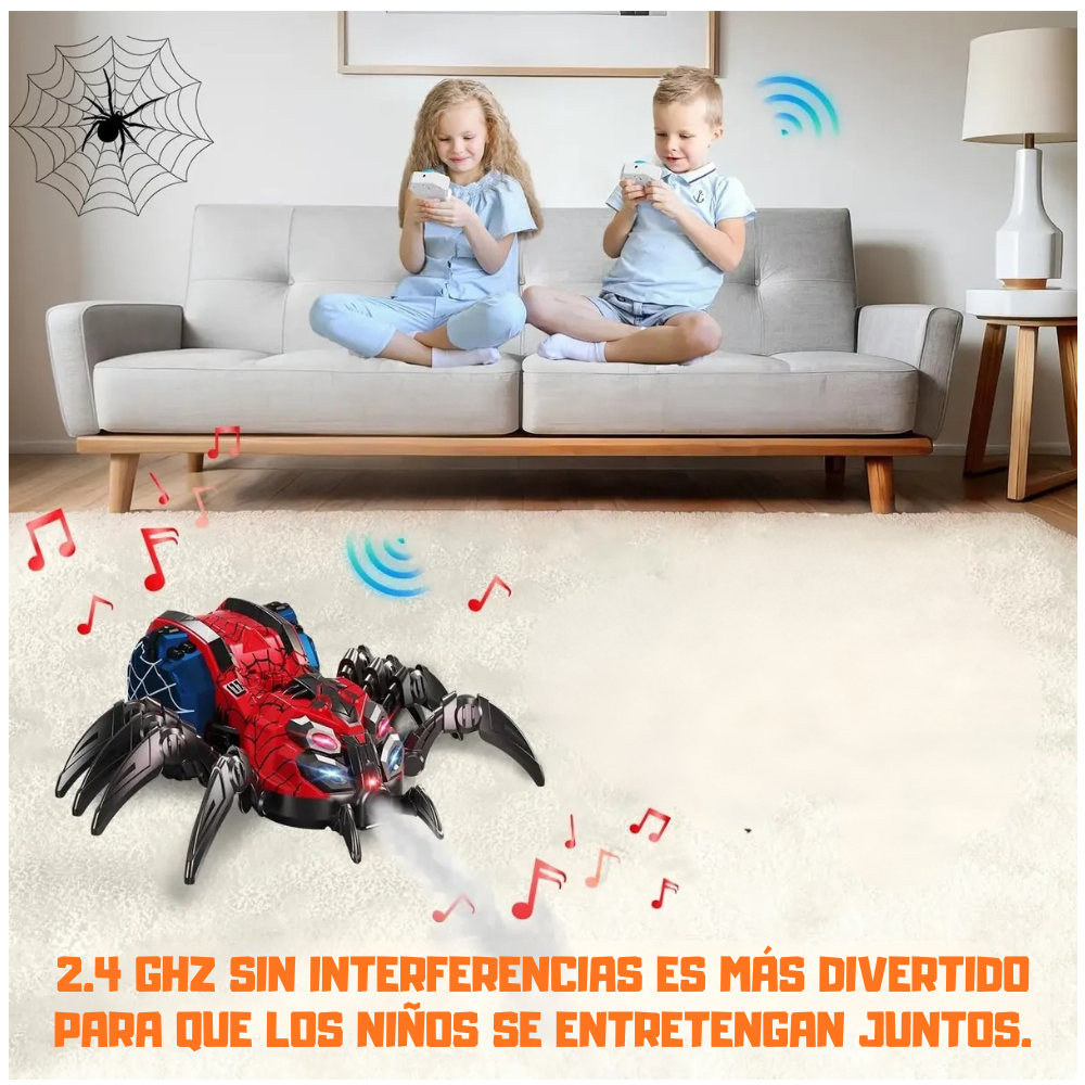 Ara a RC 2 4 GHz con Luces LED M sica Pulverizador y Control Remoto-2