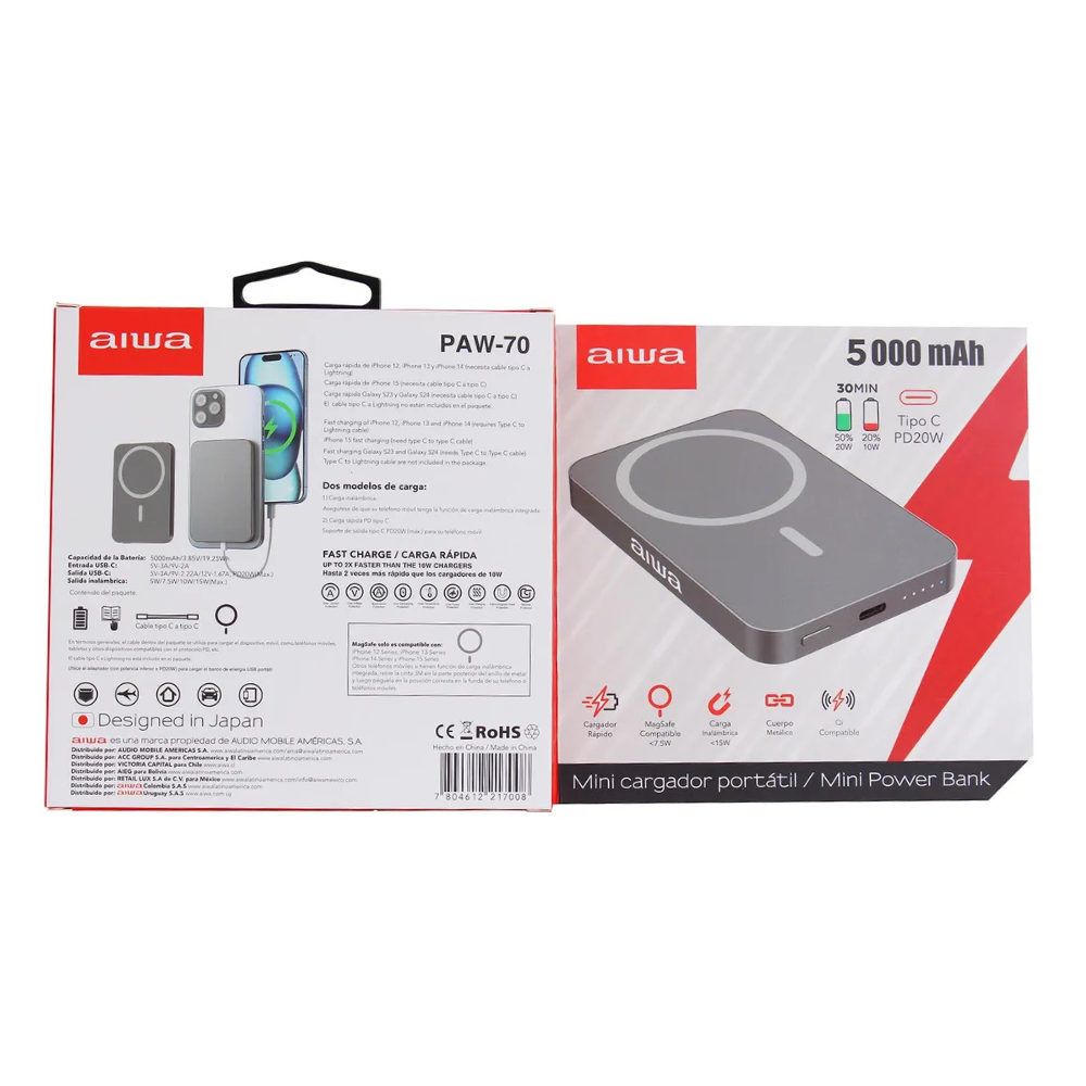 Powerbank Bater a Externa Magsafe Aiwa-5