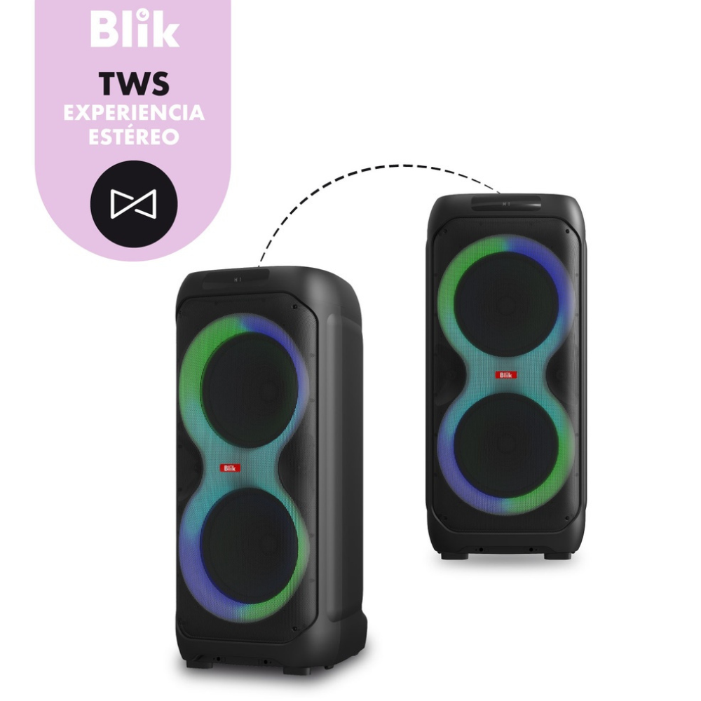 Parlante Bluetooth Karaoke Blik Lightmax 12-3
