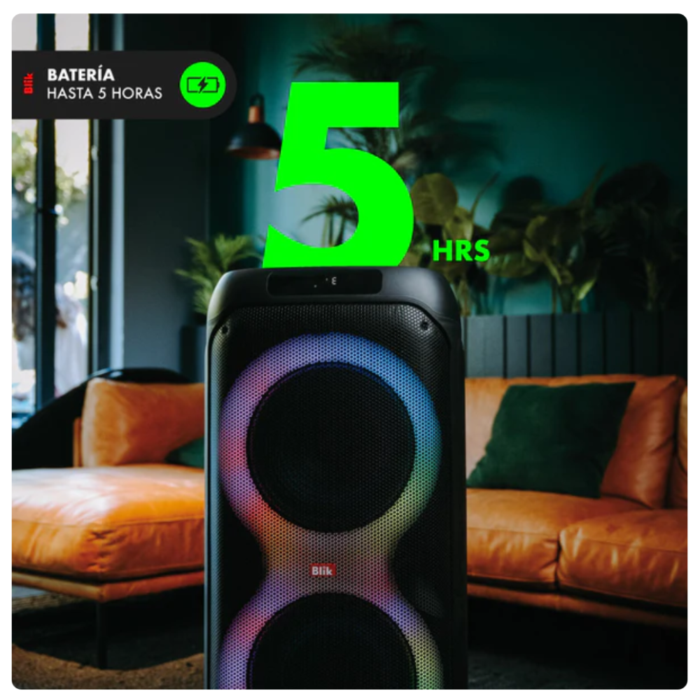 Parlante Bluetooth Karaoke Blik Lightmax 12-4