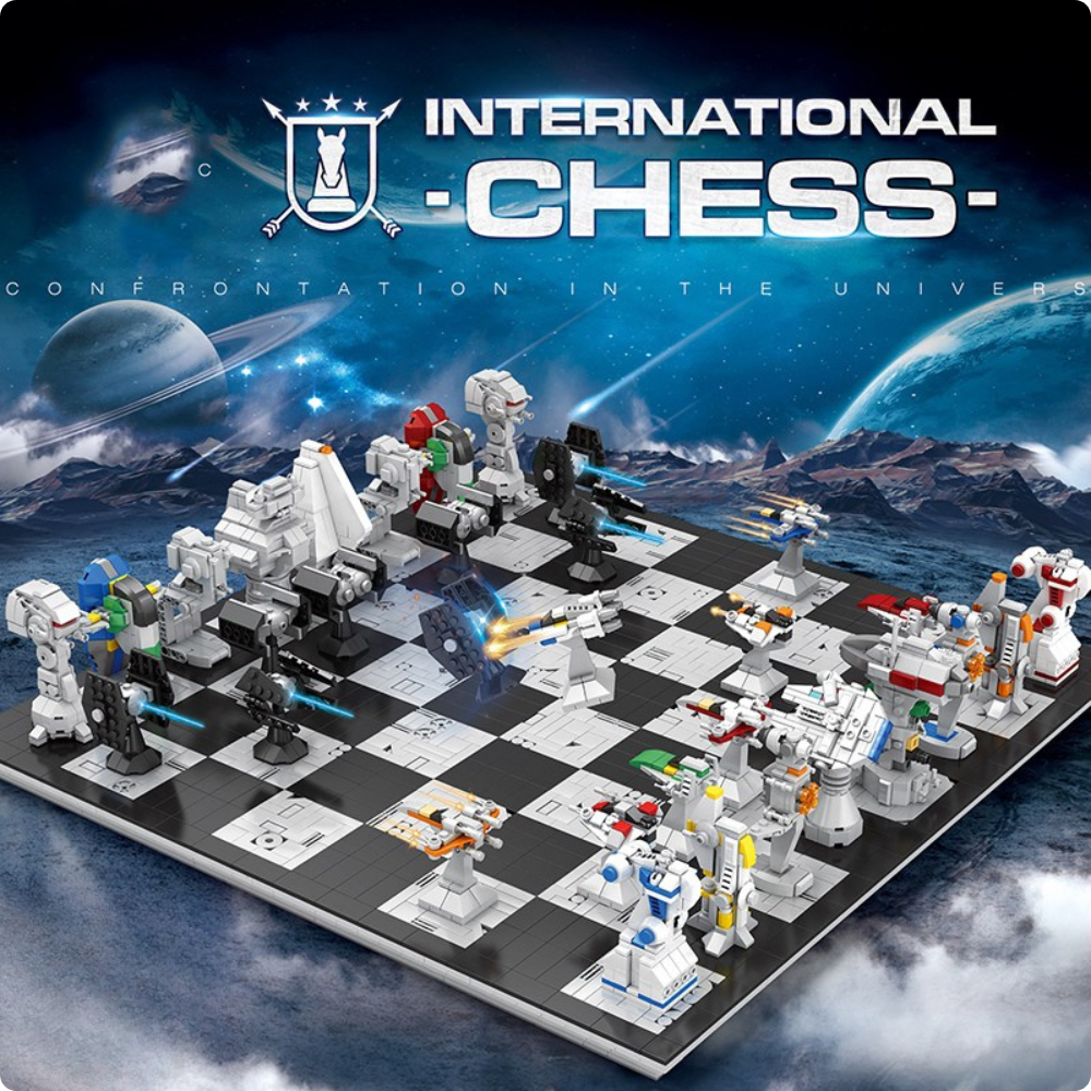 Juego de Ajedrez Edición Star Wars Espacial de Bloques-4