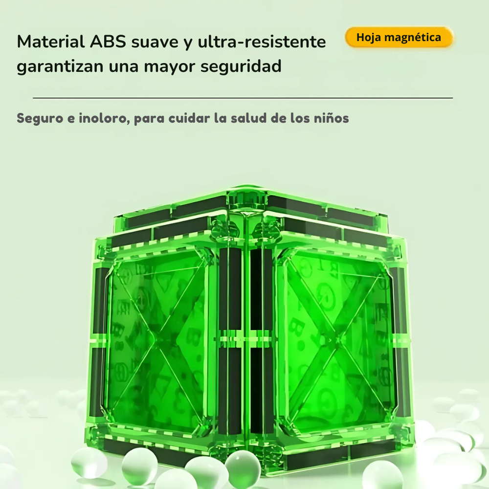 Set de Bloques Magnéticos con Dinosaurios – 55 Piezas-3