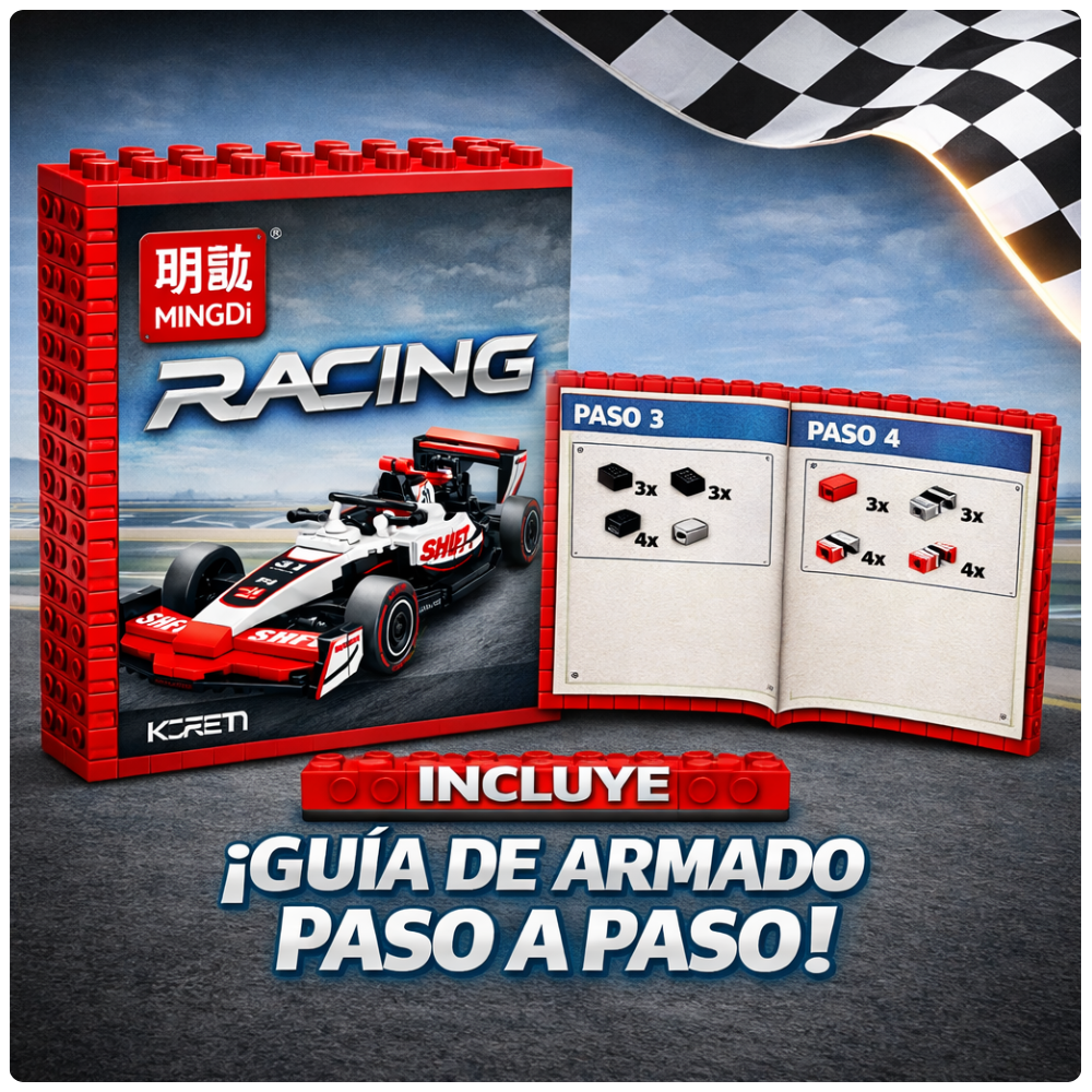 Auto de Carreras para Armar 323 Piezas Formula Racing Juguete STEM-3