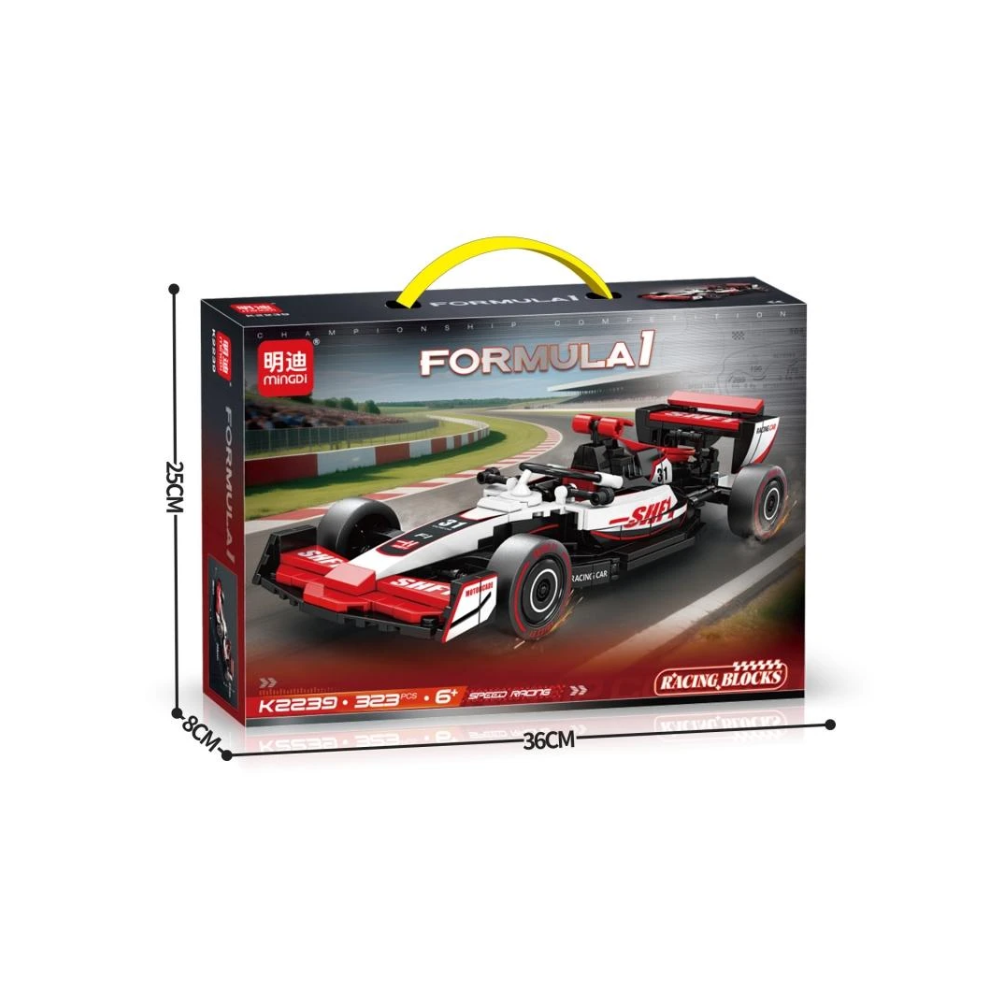 Auto de Carreras para Armar 323 Piezas Formula Racing Juguete STEM-5
