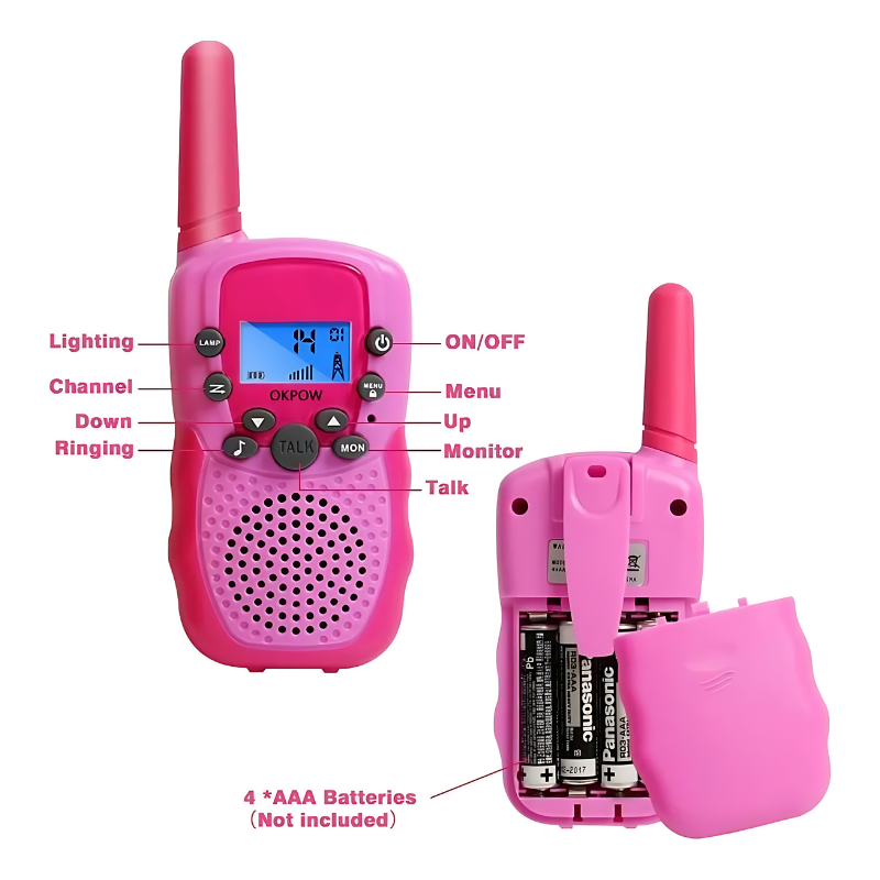 SET DE 3 WALKIE TALKIES PARA NIÑOS-3