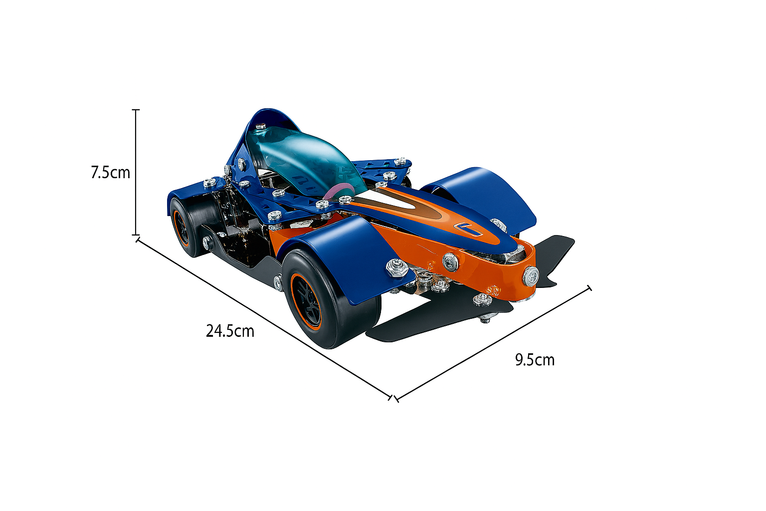Auto de Carreras Metalico Armable 274 pcs-3