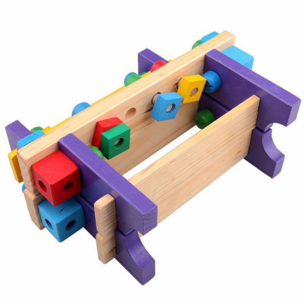 Banco de Herramientas de Madera para Ni os Montessori-2