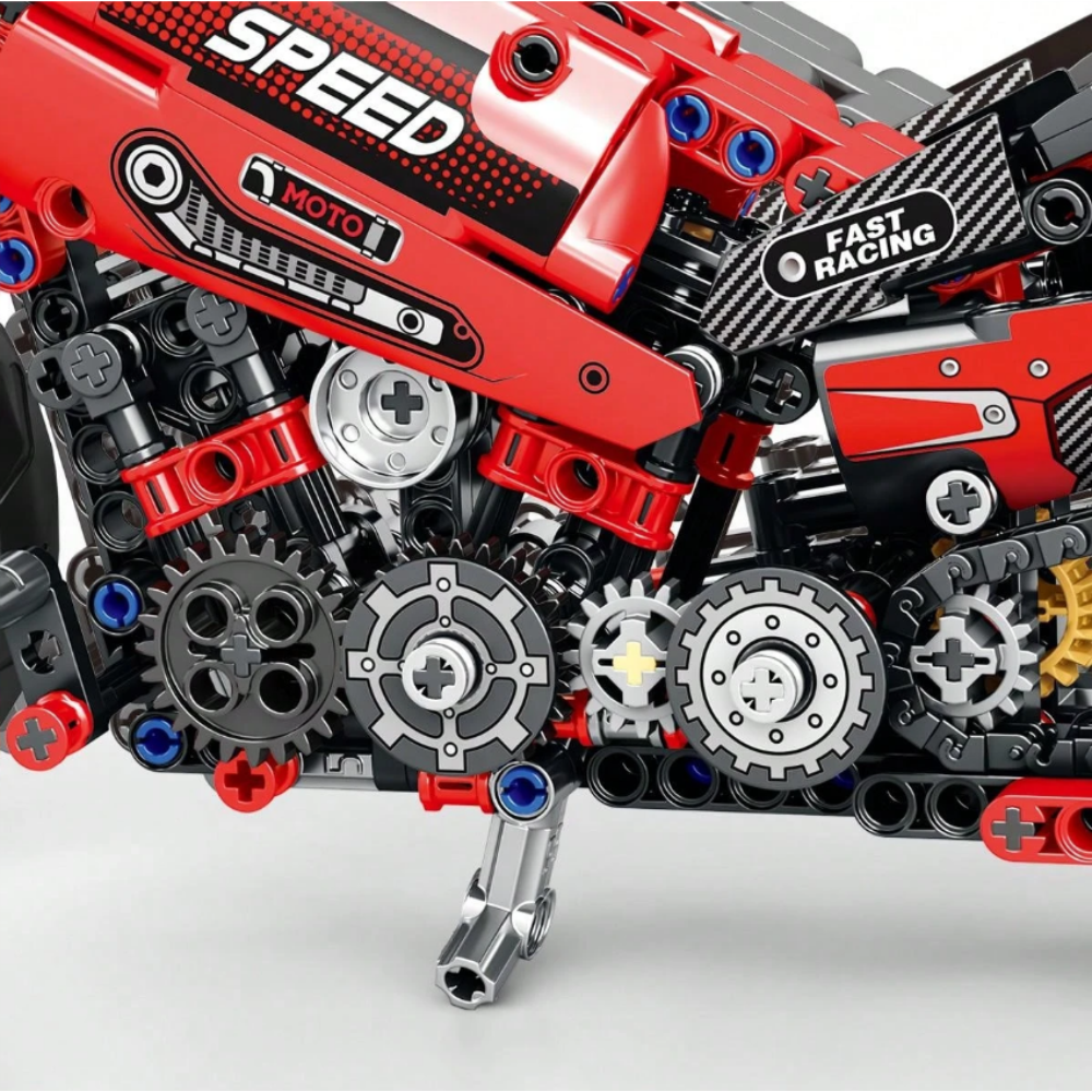 Moto Chopper Deportiva Bloques De Construcci n 470 Pzas-2