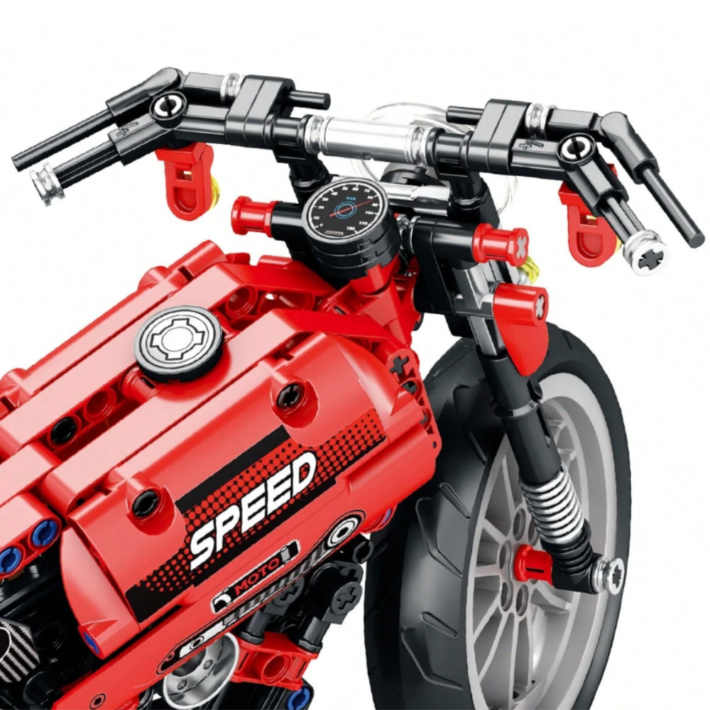 Moto Chopper Deportiva Bloques De Construcci n 470 Pzas-3