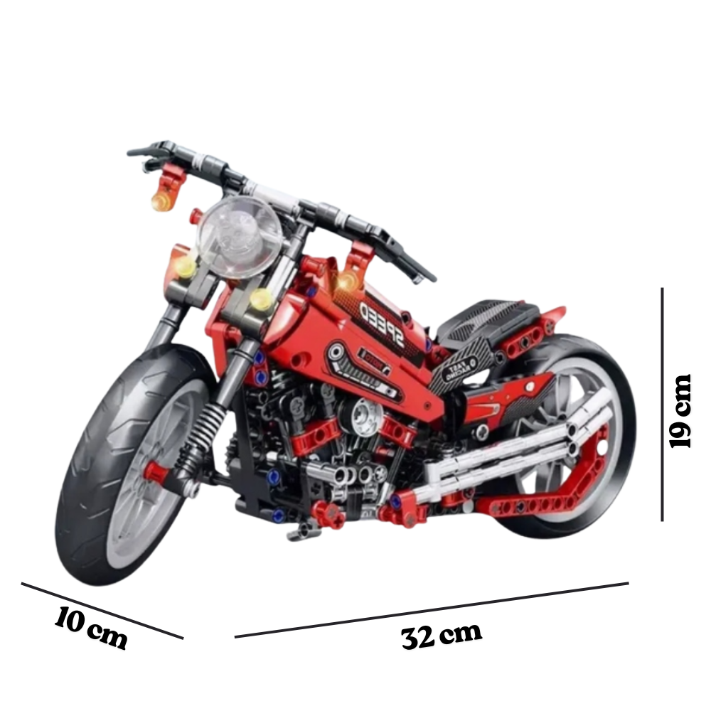 Moto Chopper Deportiva Bloques De Construcci n 470 Pzas-6