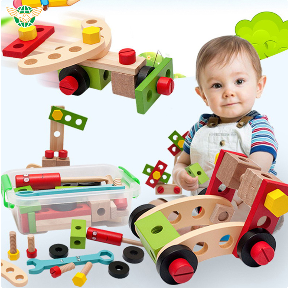 Set de Construcción Creativa en Madera  Juego Montessori-3