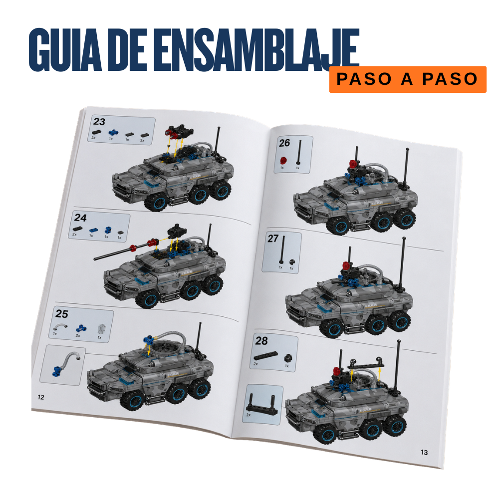 Cami n Militar Armable K3150 383 Piezas Bloques de Construcci n-3