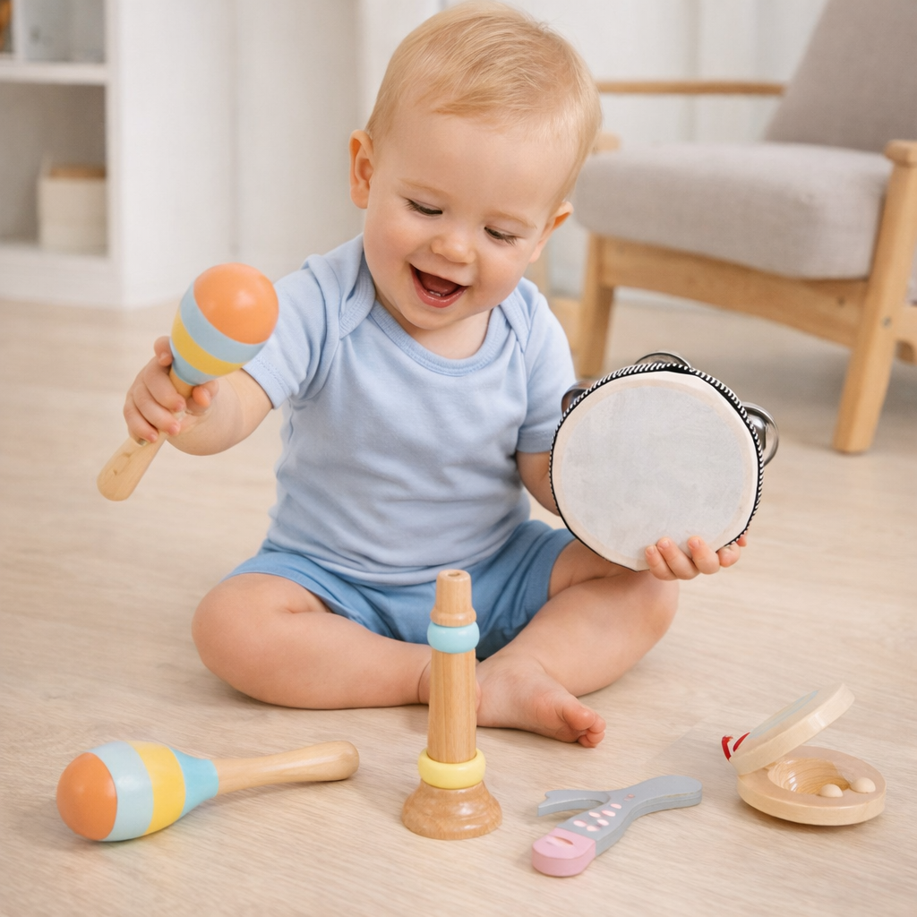 Set musical 7 piezas de Madera Educativo Montessori-2