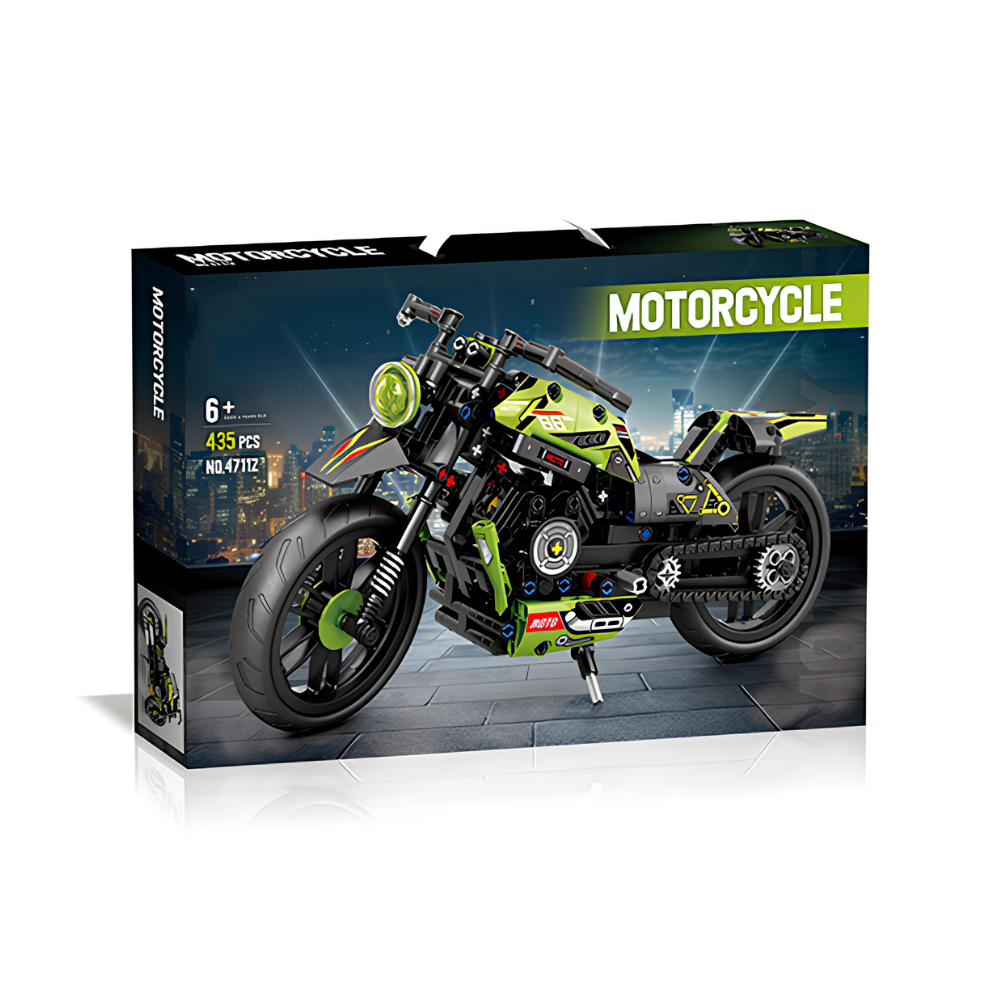 Moto Chopper Armable 435 Piezas Bloques de Construcci n-5