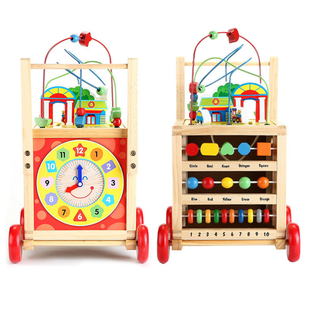 Carro Caminadora Multifuncional de Madera  Juego Montessori-2