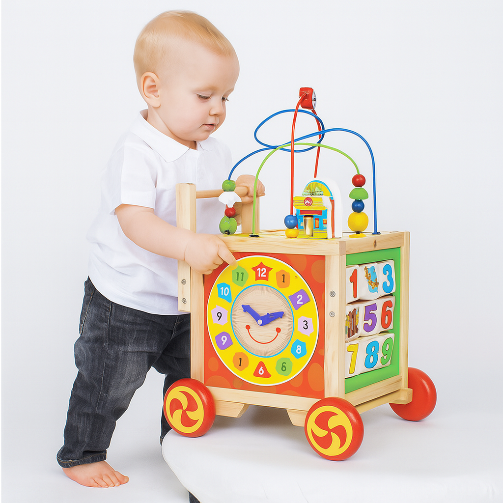 Carro Caminadora Multifuncional de Madera  Juego Montessori-6