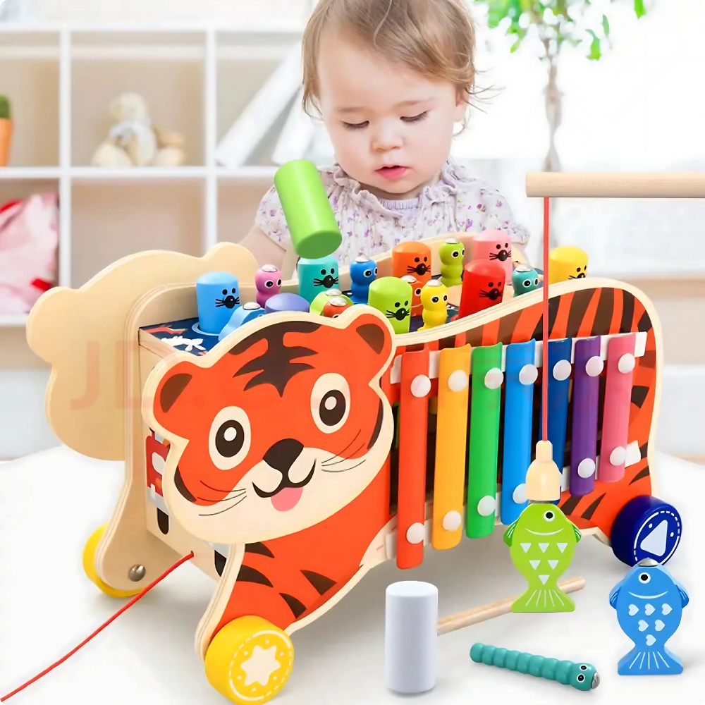 Pega al topo juego Montessori y Multifuncional para Niños-3