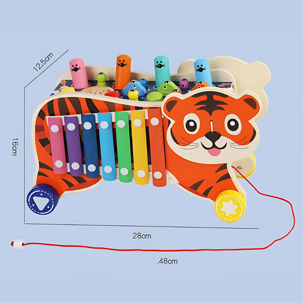 Pega al topo juego Montessori y Multifuncional para Niños-4