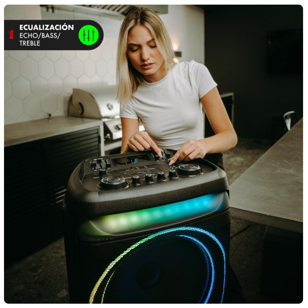 Parlante Bluetooth Karaoke Blik UltraBass15-2